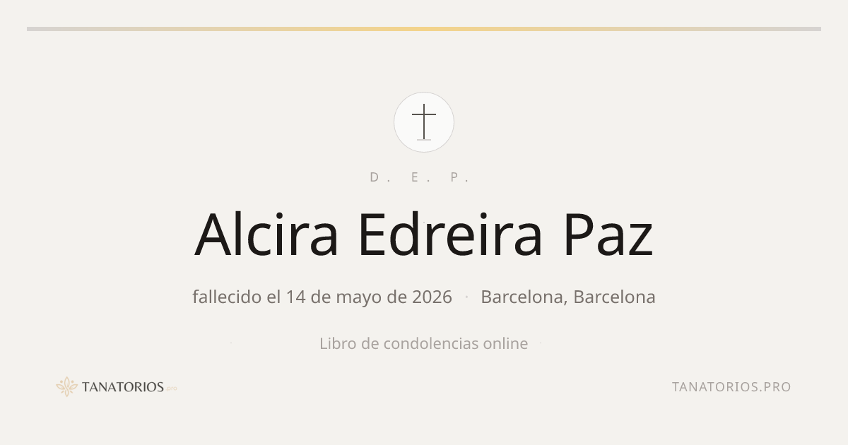 Memorial de Alcira Edreira Paz