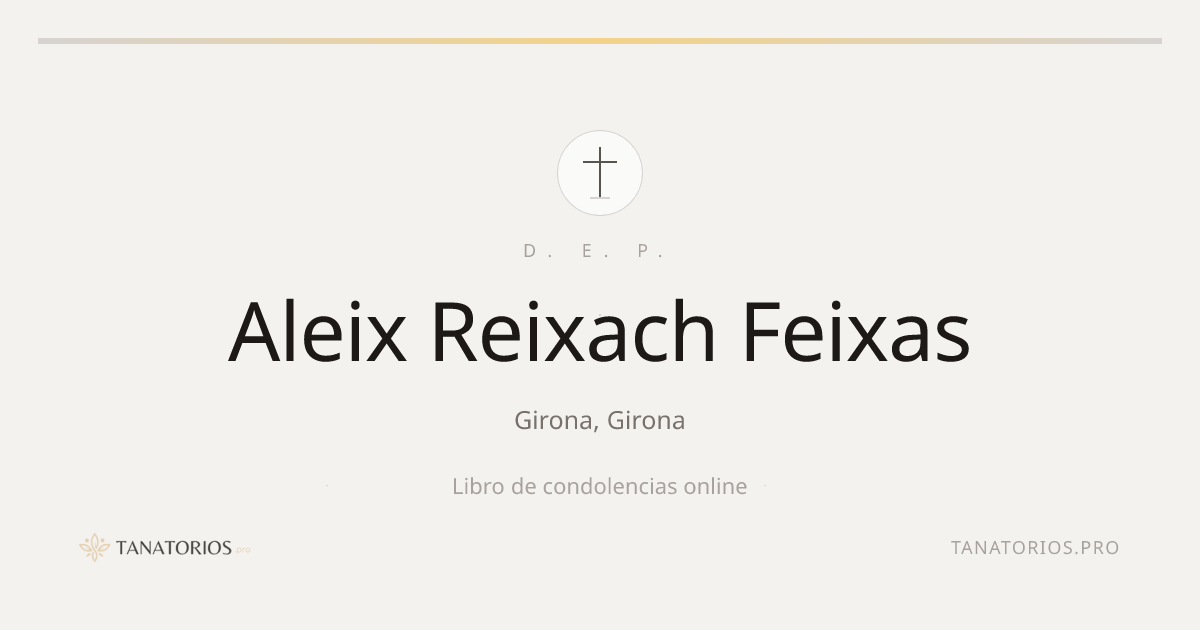 Memorial de Aleix Reixach Feixas