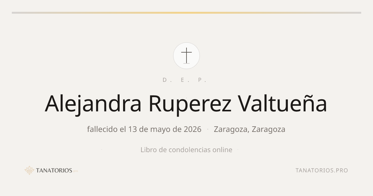 Memorial de Alejandra Ruperez Valtueña