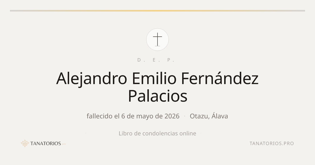 Memorial de Alejandro Emilio Fernández Palacios