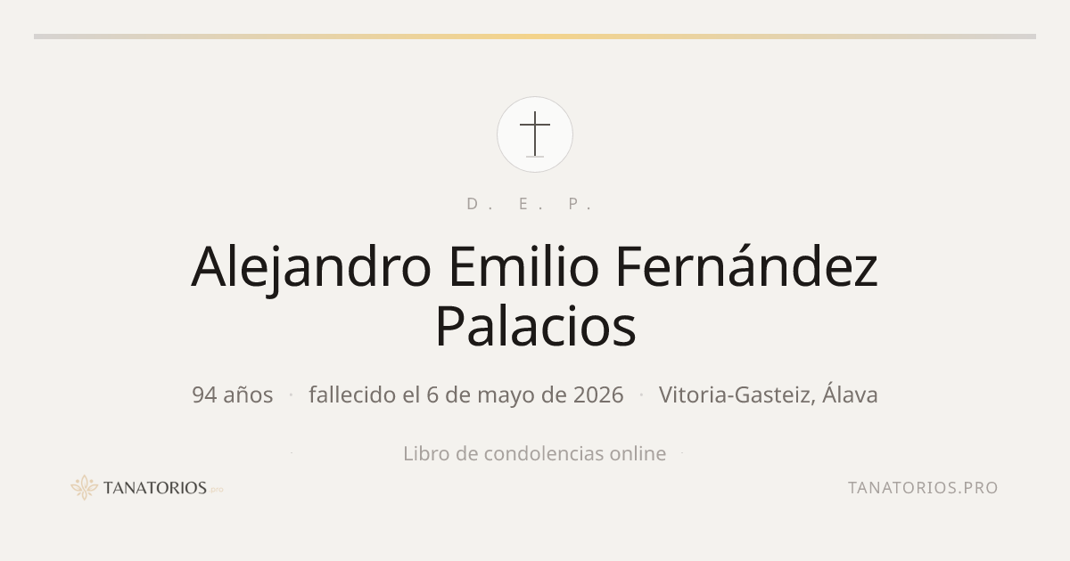 Memorial de Alejandro Emilio Fernández Palacios