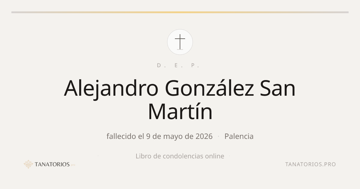 Memorial de Alejandro González San Martín
