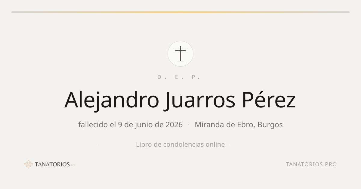 Memorial de Alejandro Juarros Pérez