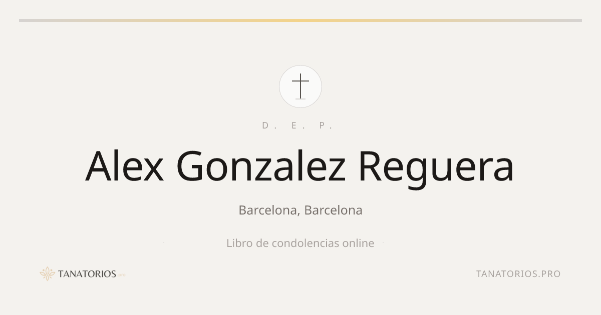 Memorial de Alex Gonzalez Reguera