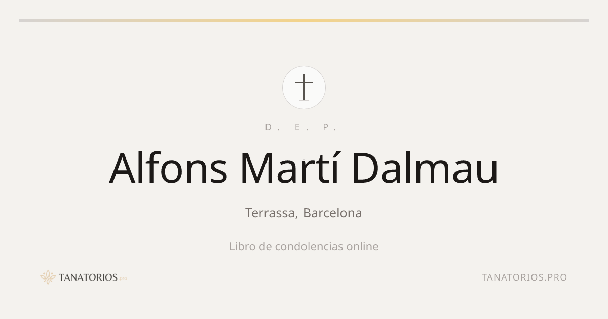 Memorial de Alfons Martí Dalmau