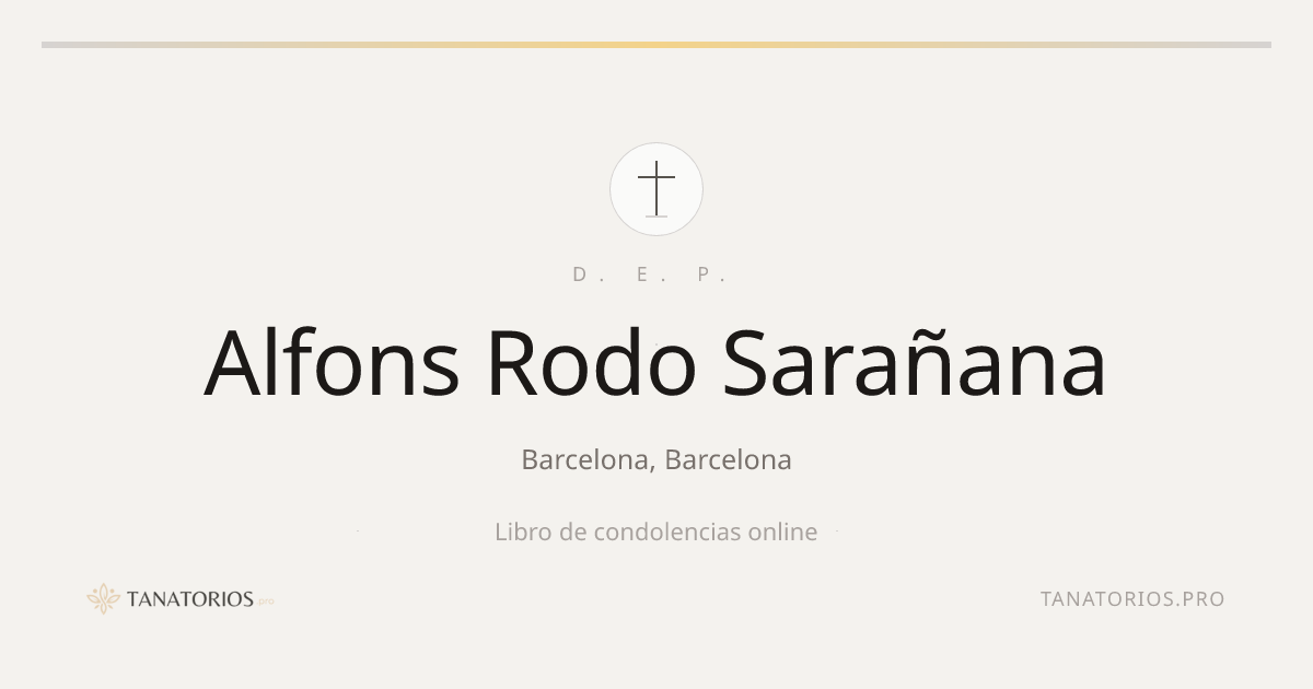 Memorial de Alfons Rodo Sarañana