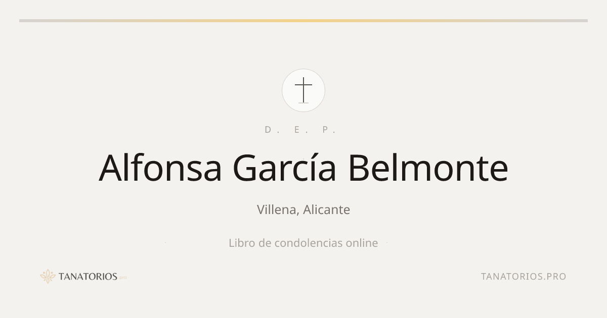 Memorial de Alfonsa García Belmonte