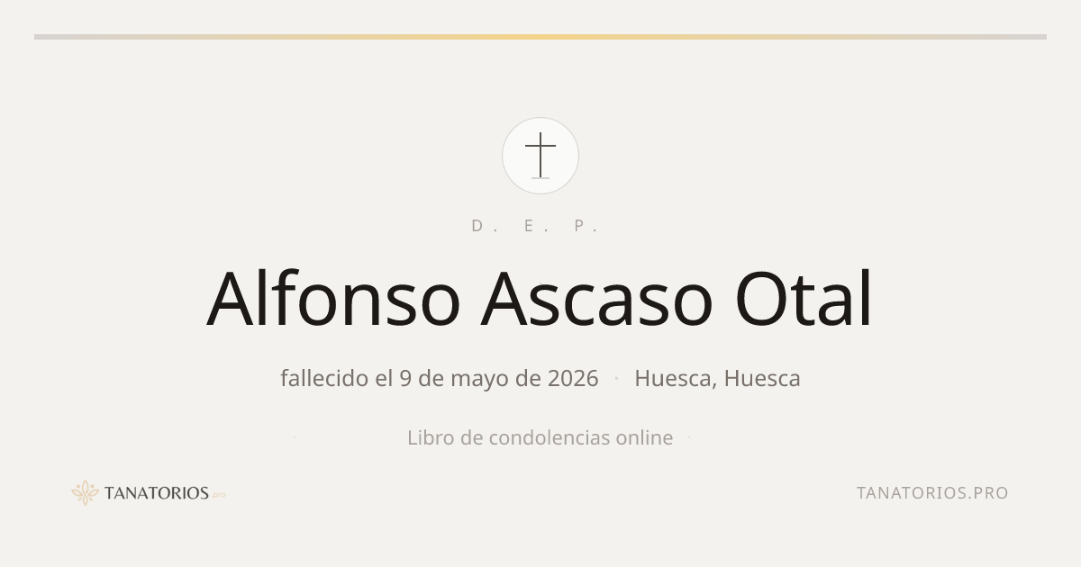 Memorial de Alfonso Ascaso Otal