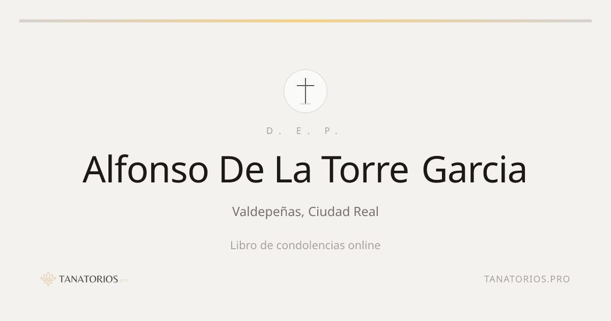 Memorial de Alfonso De La Torre Garcia