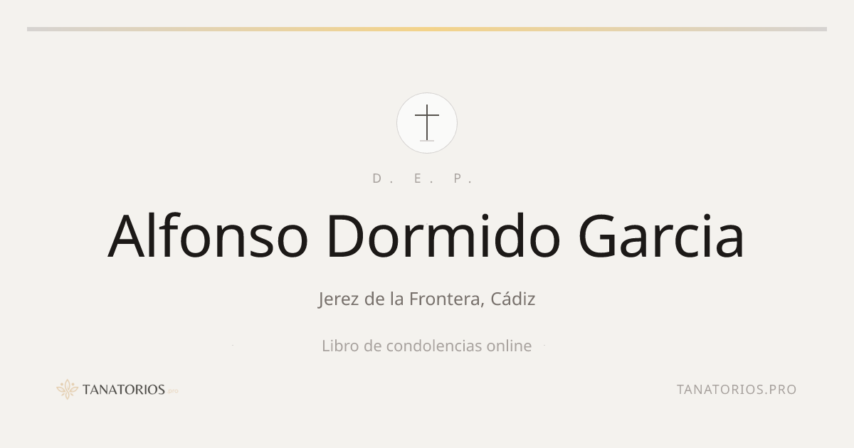 Memorial de Alfonso Dormido Garcia