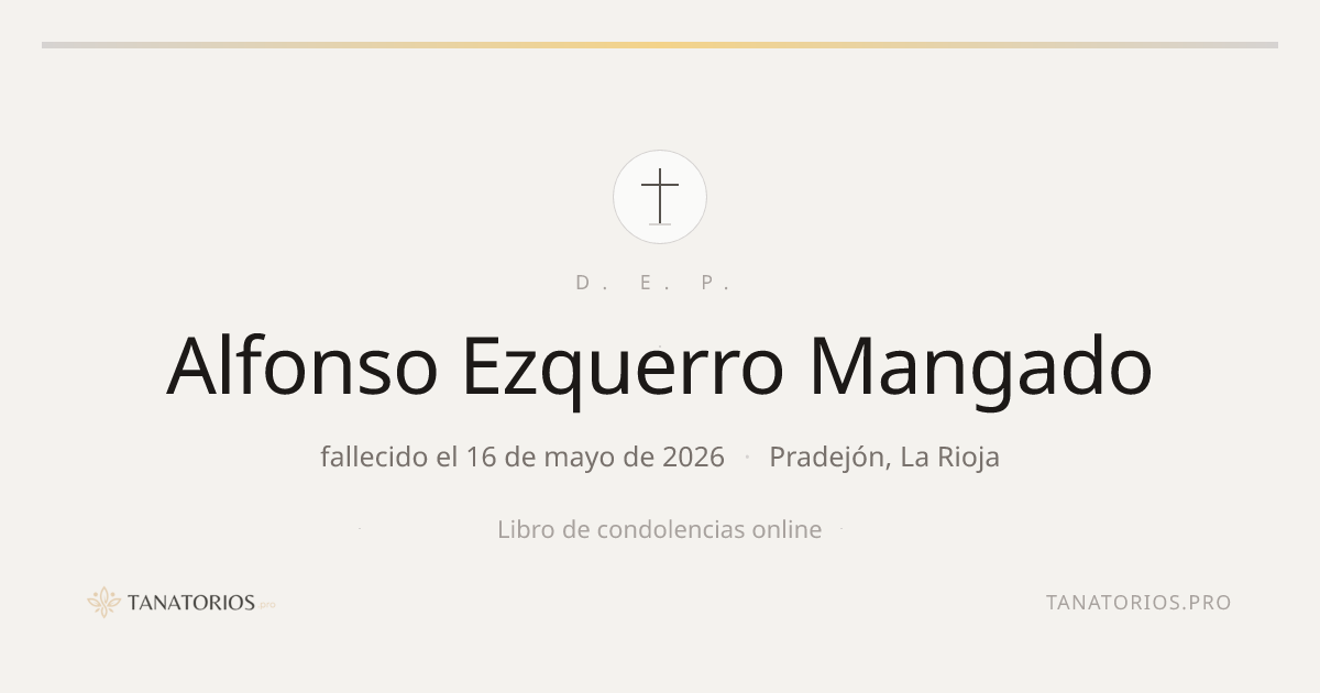 Memorial de Alfonso Ezquerro Mangado