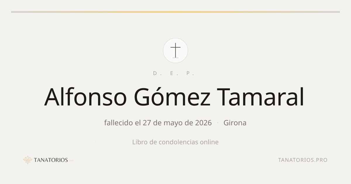 Memorial de Alfonso Gómez Tamaral