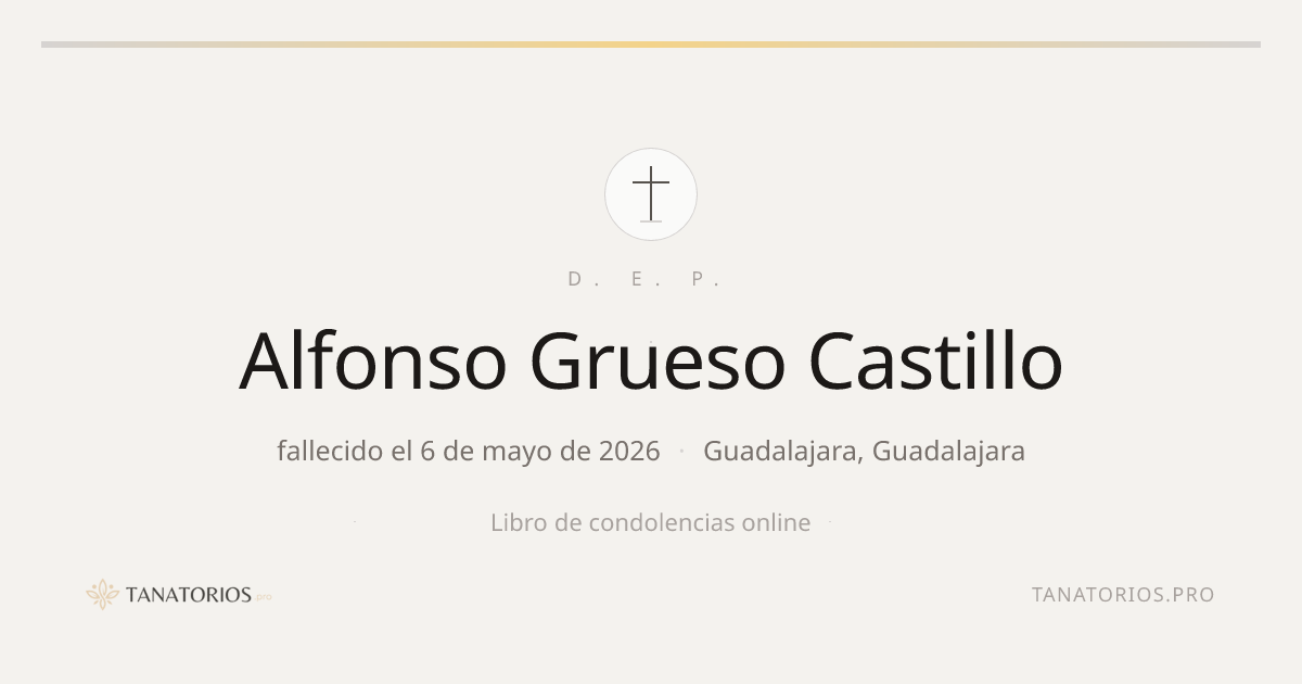 Memorial de Alfonso Grueso Castillo