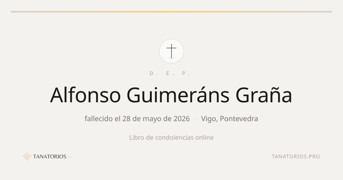 Memorial de Alfonso Guimeráns Graña