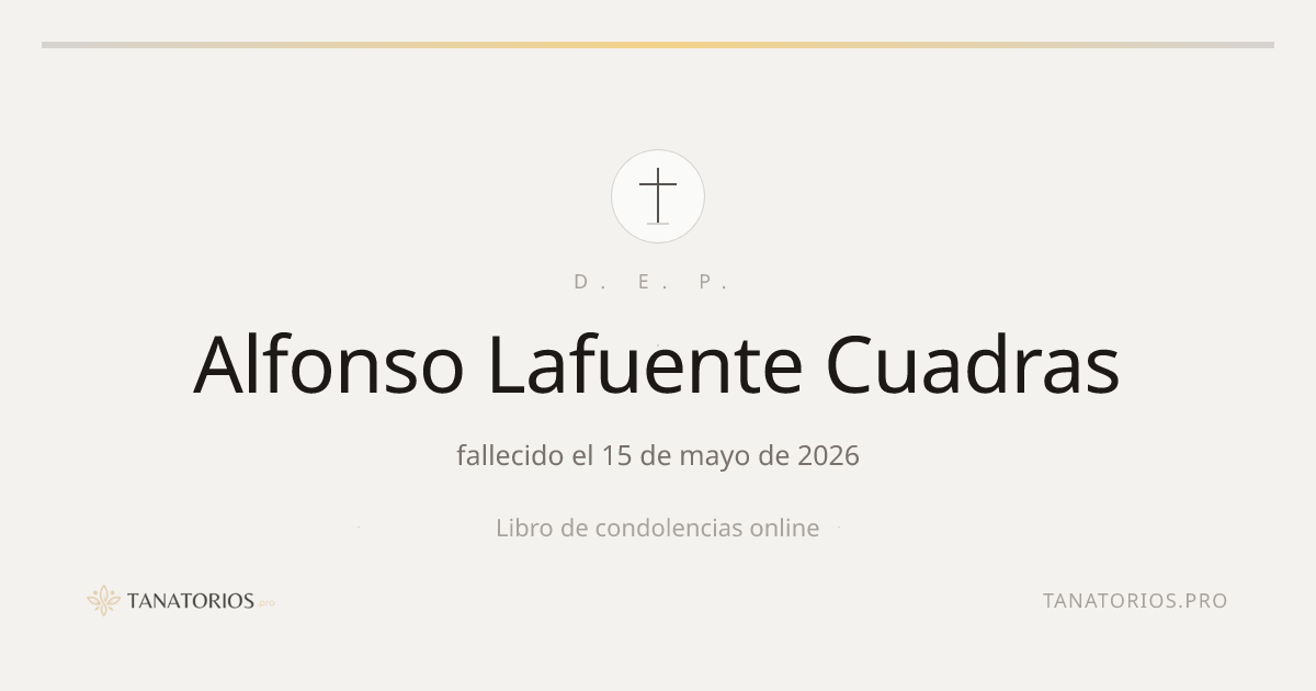 Memorial de Alfonso Lafuente Cuadras