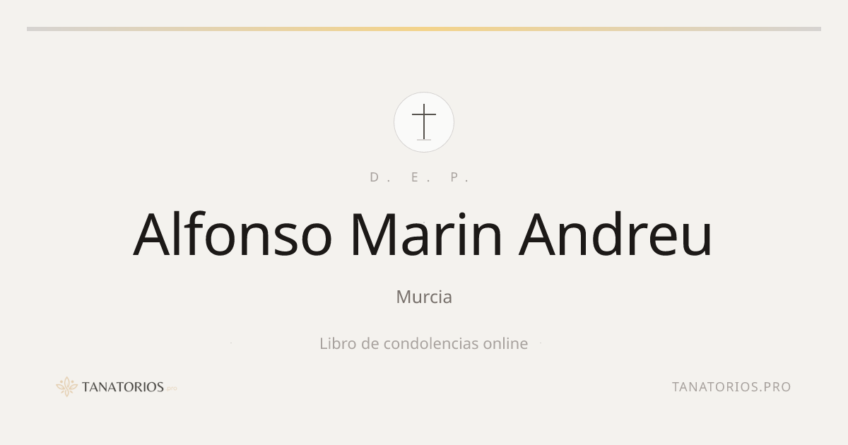 Memorial de Alfonso Marin Andreu