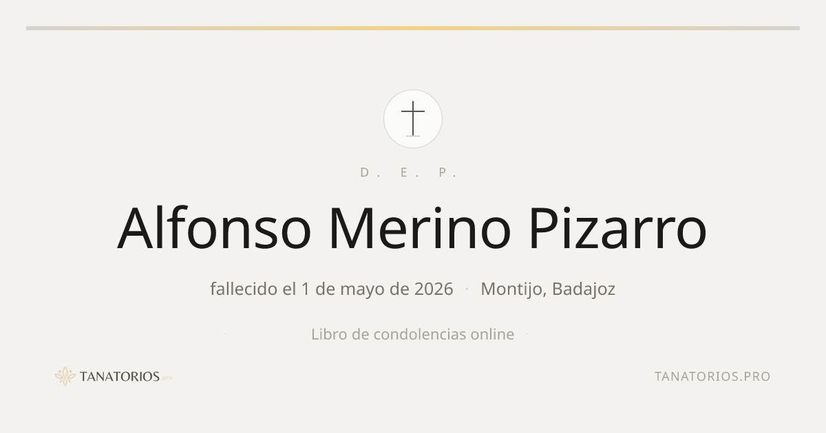 Memorial de Alfonso Merino Pizarro