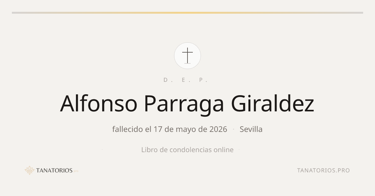 Memorial de Alfonso Parraga Giraldez