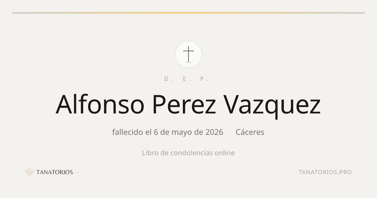 Memorial de Alfonso Perez Vazquez