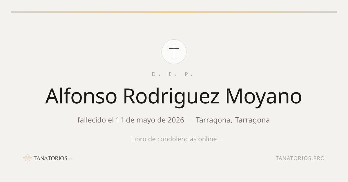 Memorial de Alfonso Rodriguez Moyano