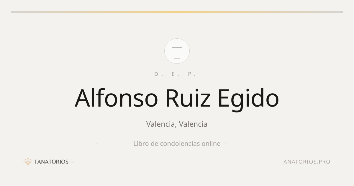 Memorial de Alfonso Ruiz Egido