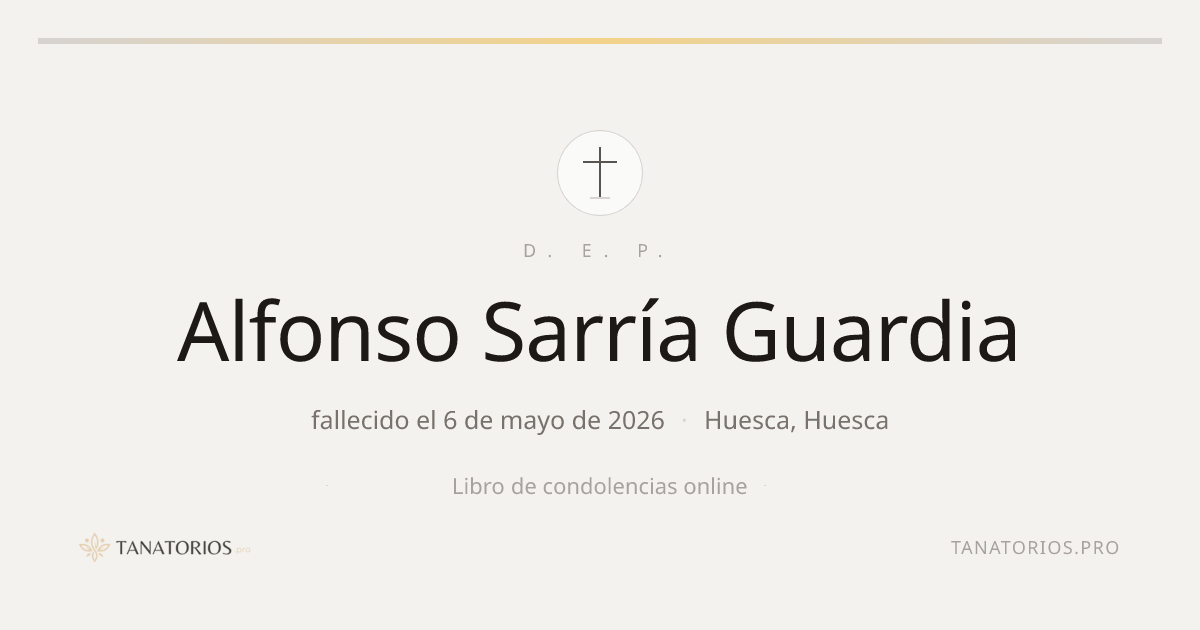 Memorial de Alfonso Sarría Guardia