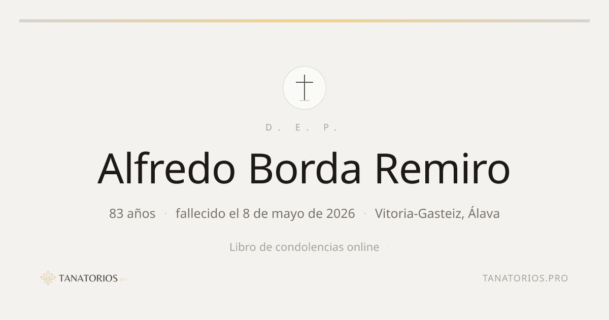 Memorial de Alfredo Borda Remiro