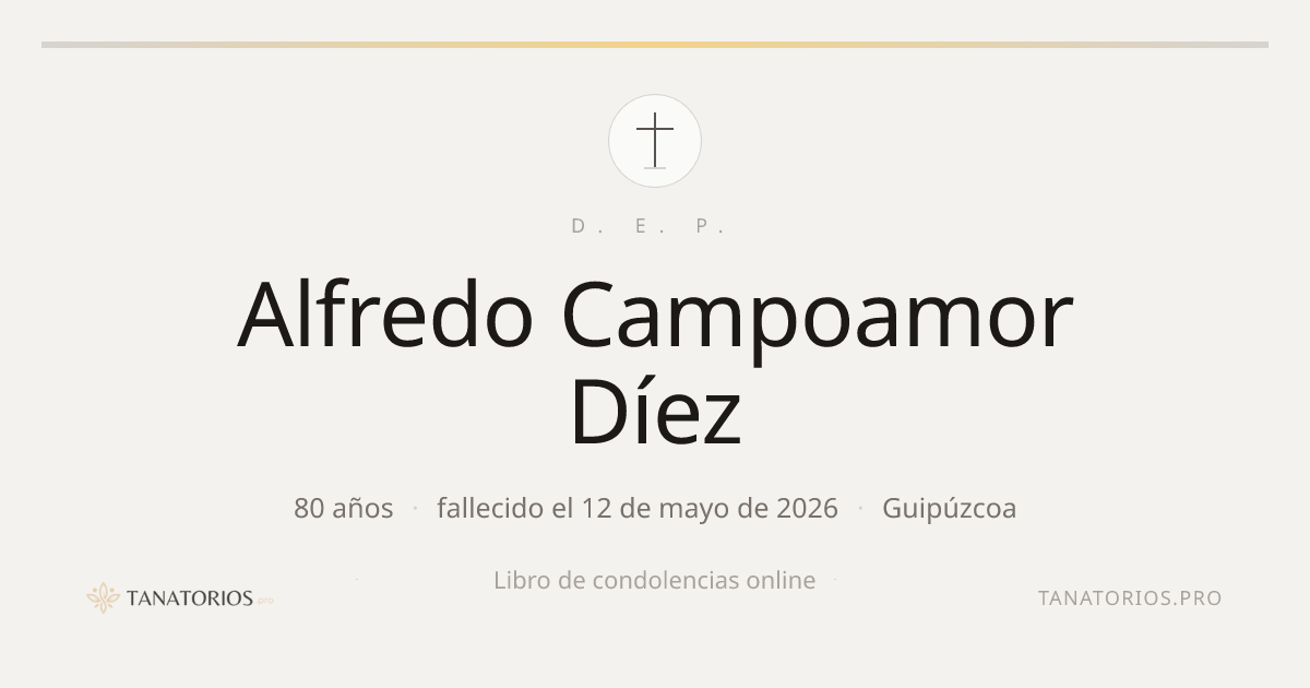 Memorial de Alfredo Campoamor Díez