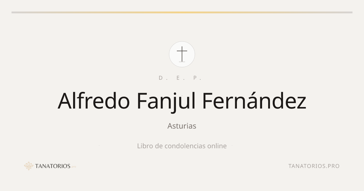 Memorial de Alfredo Fanjul Fernández