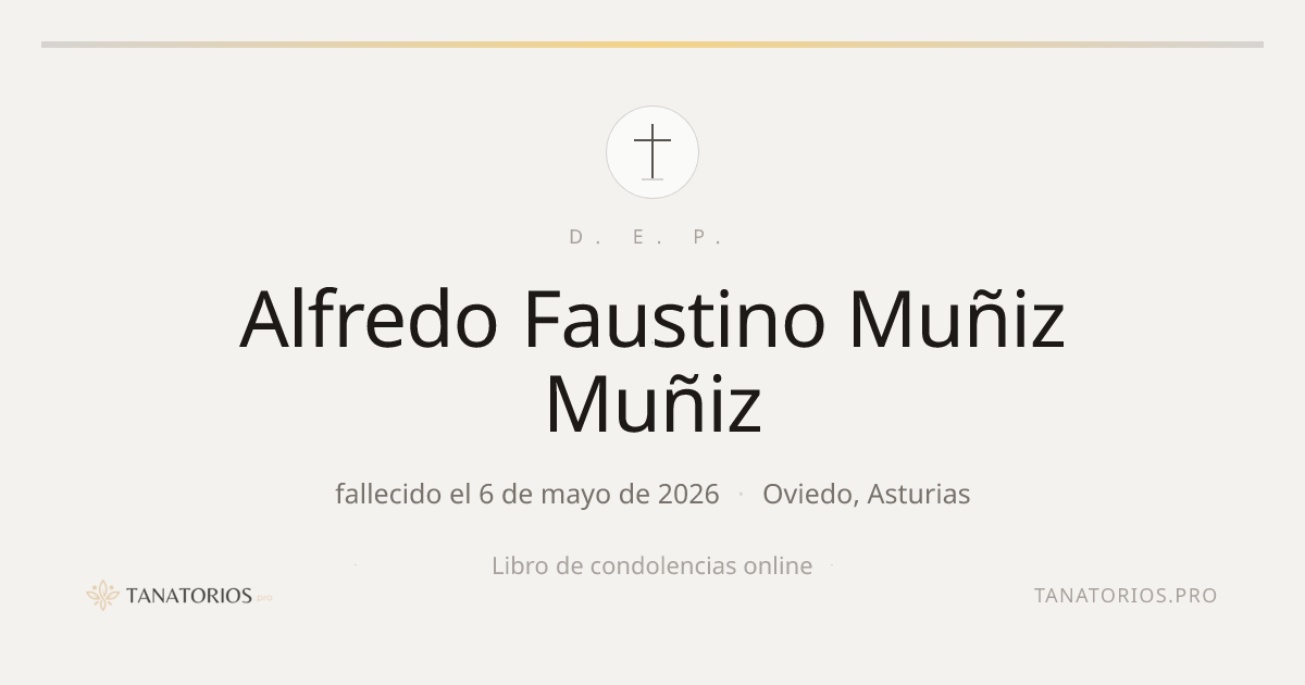 Memorial de Alfredo Faustino Muñiz Muñiz