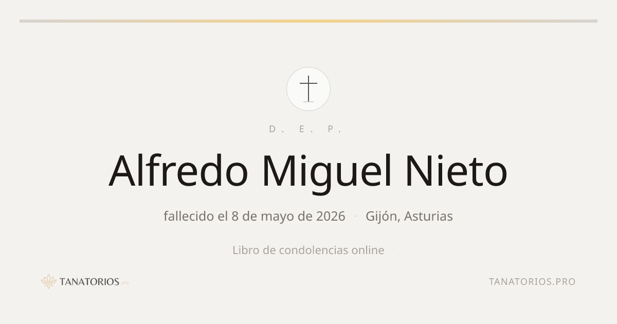 Memorial de Alfredo Miguel Nieto