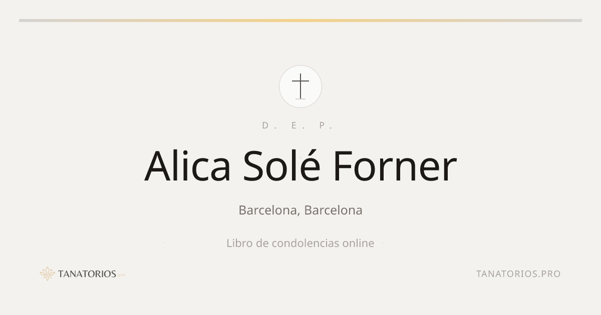 Memorial de Alica Solé Forner