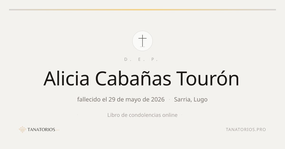 Memorial de Alicia Cabañas Tourón