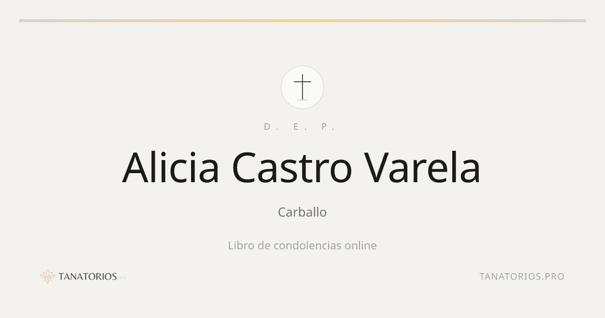 Memorial de Alicia Castro Varela