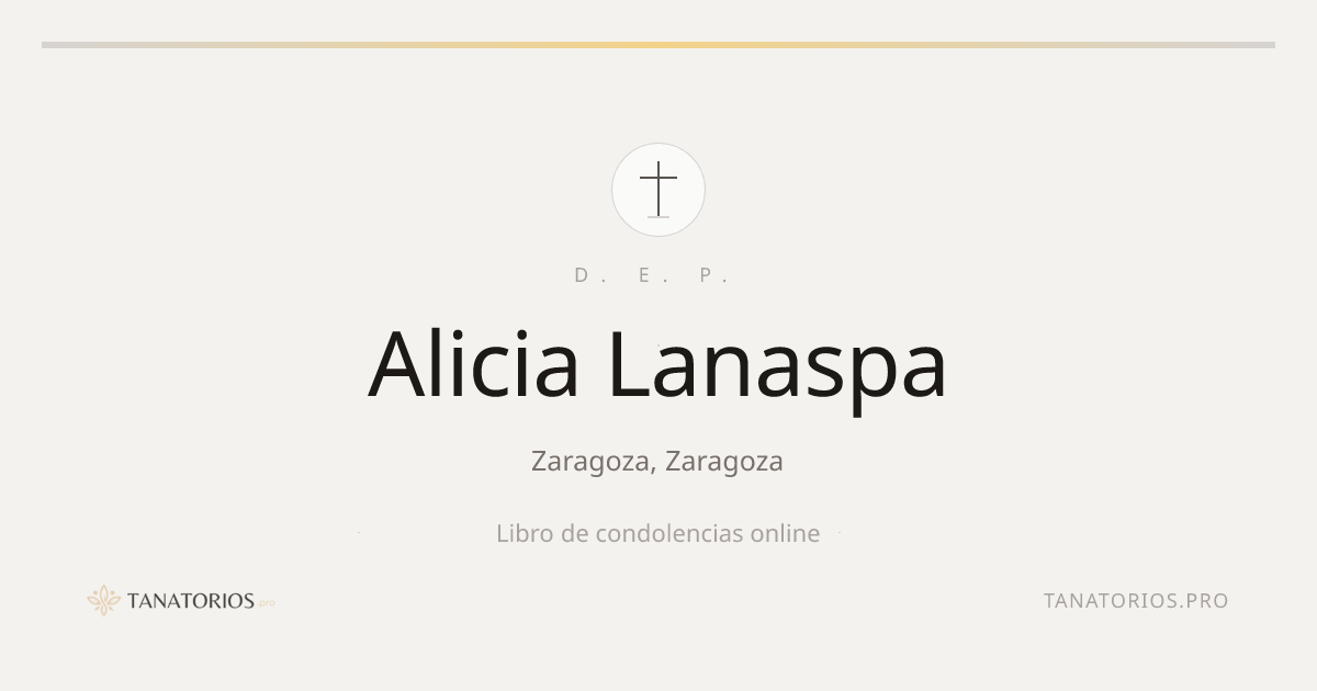 Memorial de Alicia Lanaspa