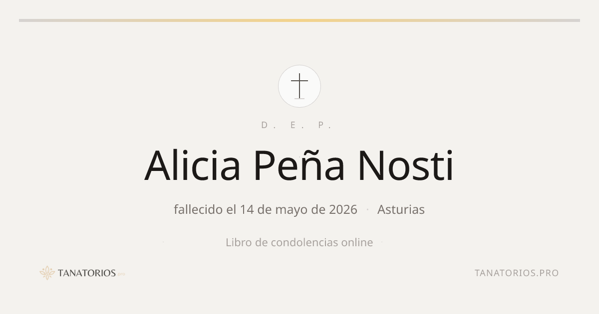 Memorial de Alicia Peña Nosti
