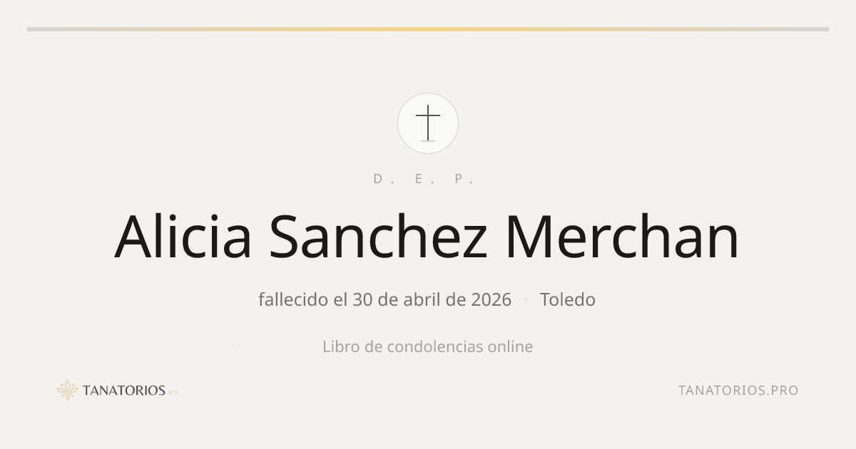 Memorial de Alicia Sanchez Merchan