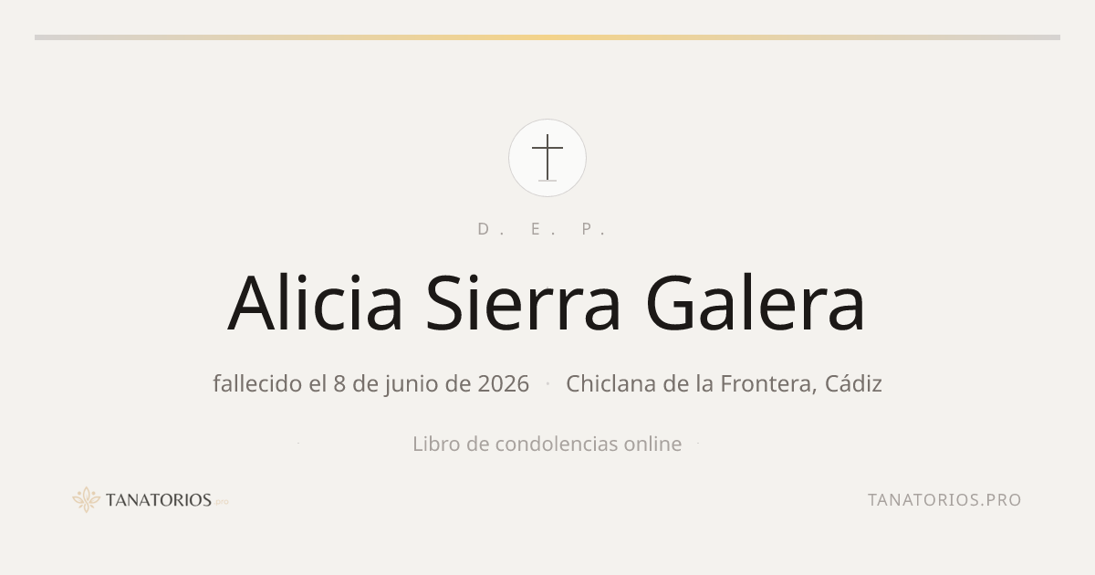 Memorial de Alicia Sierra Galera