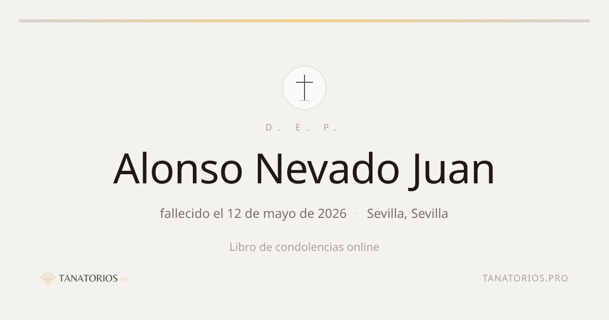 Memorial de Alonso Nevado Juan