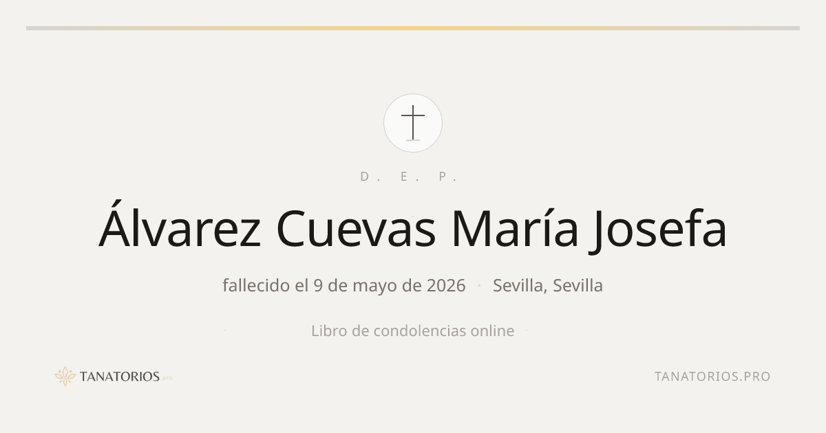 Memorial de Álvarez Cuevas María Josefa