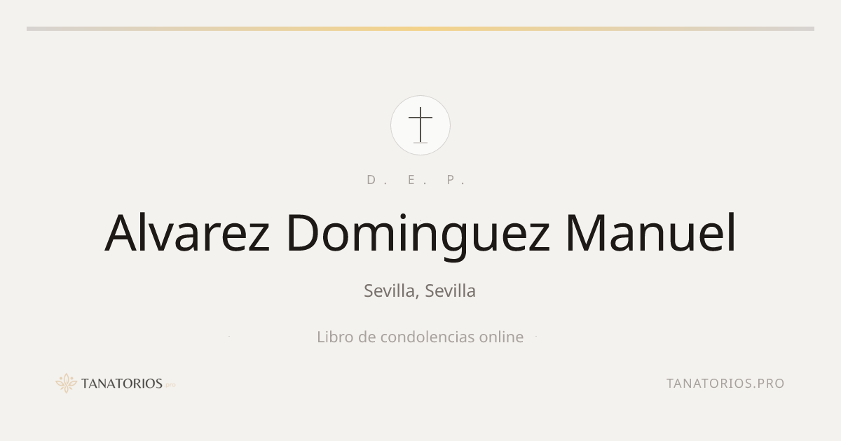 Memorial de Alvarez Dominguez Manuel