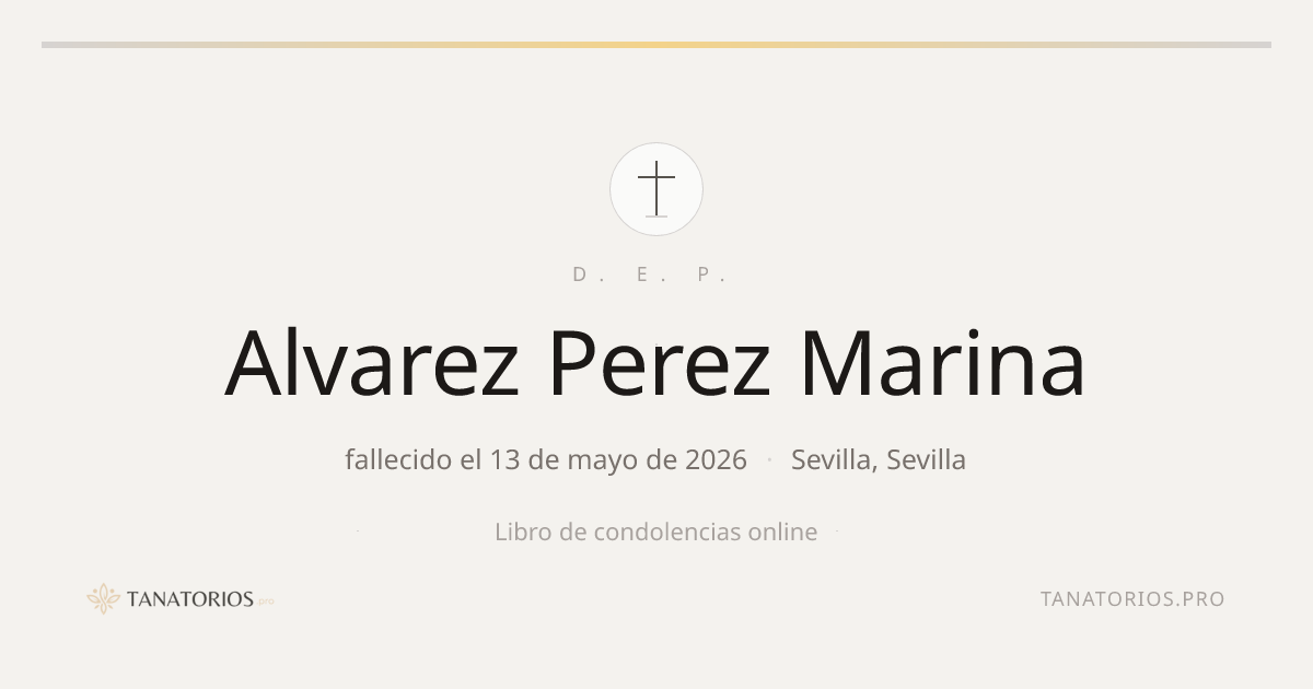 Memorial de Alvarez Perez Marina