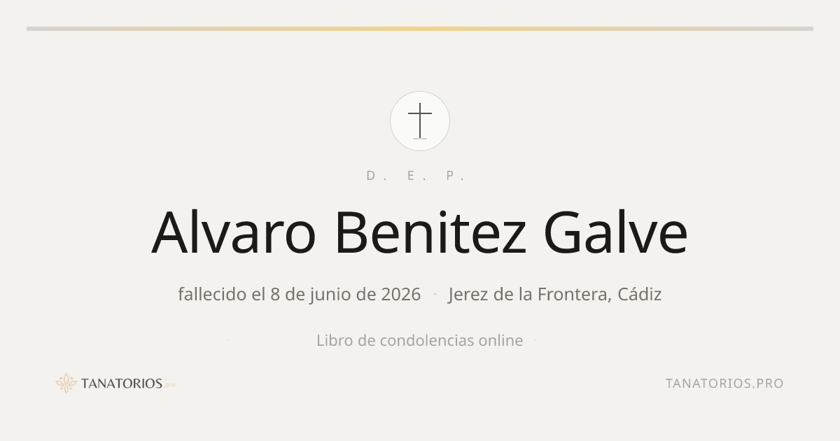 Memorial de Alvaro Benitez Galve