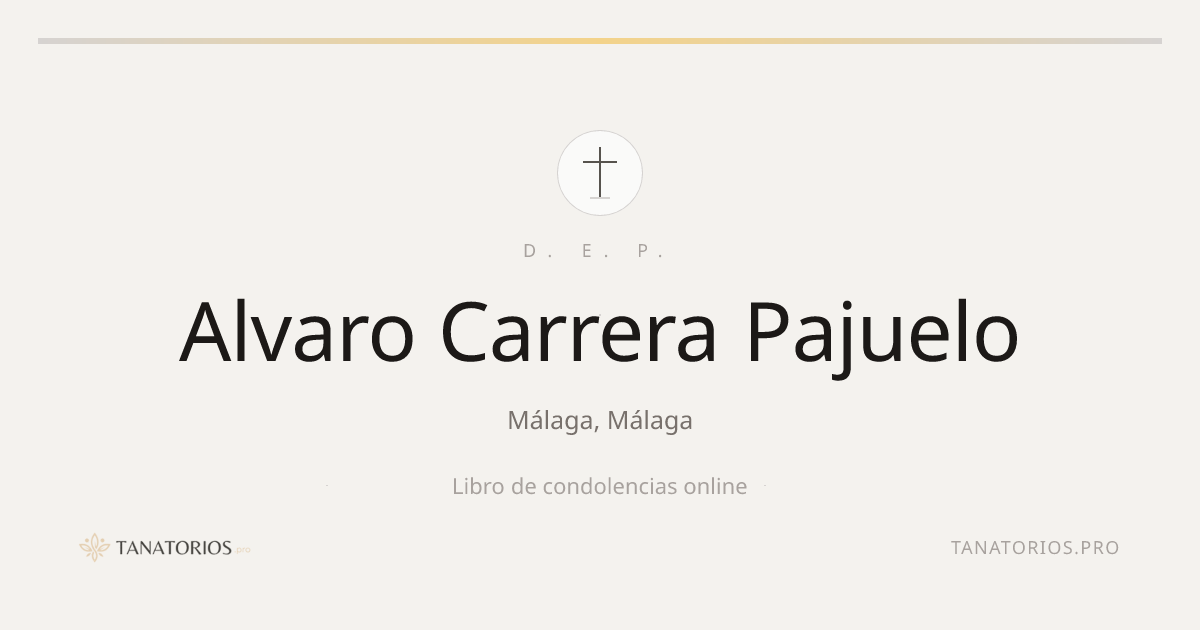 Memorial de Alvaro Carrera Pajuelo