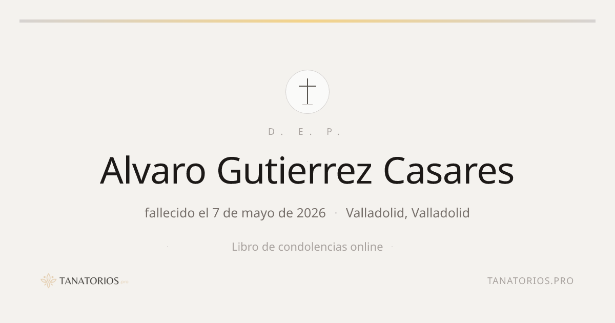 Memorial de Alvaro Gutierrez Casares