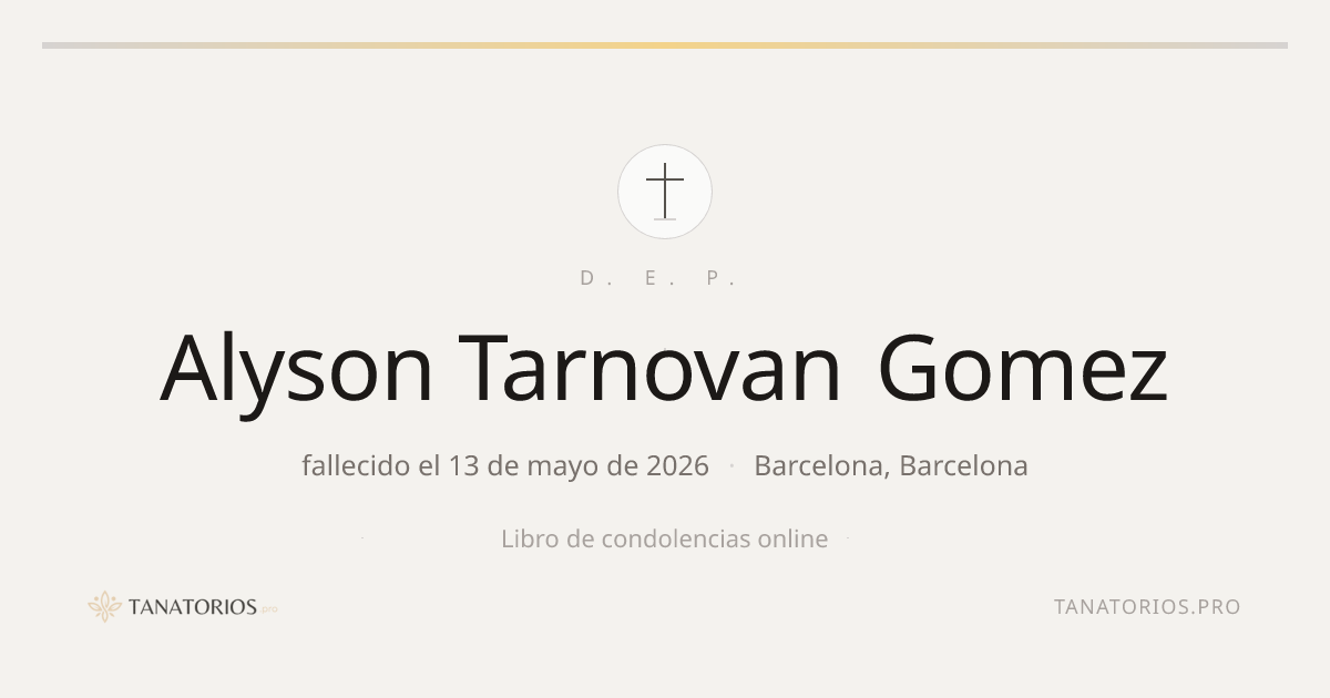 Memorial de Alyson Tarnovan Gomez