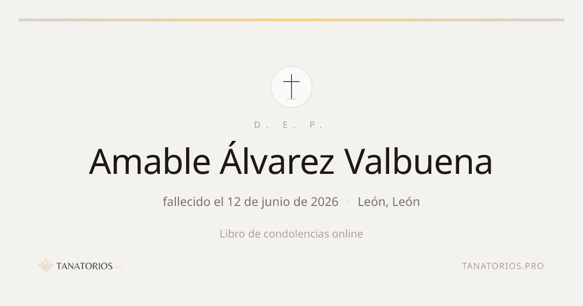 Memorial de Amable Álvarez Valbuena