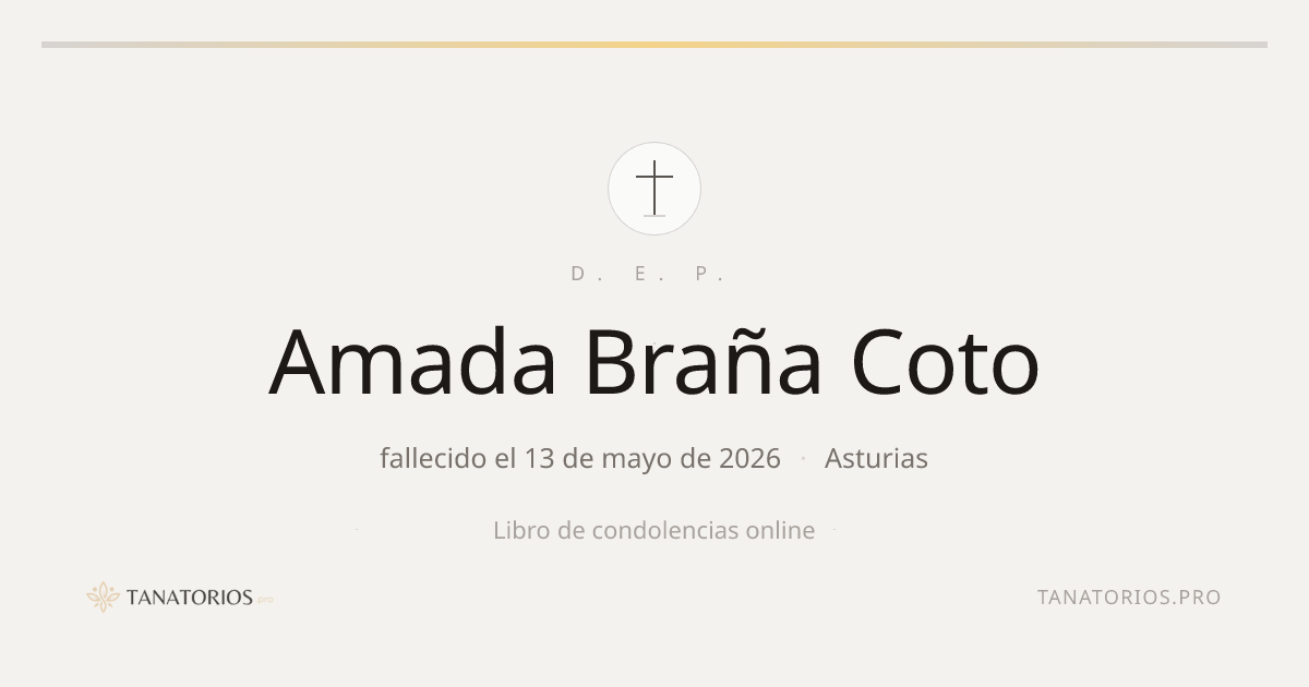 Memorial de Amada Braña Coto