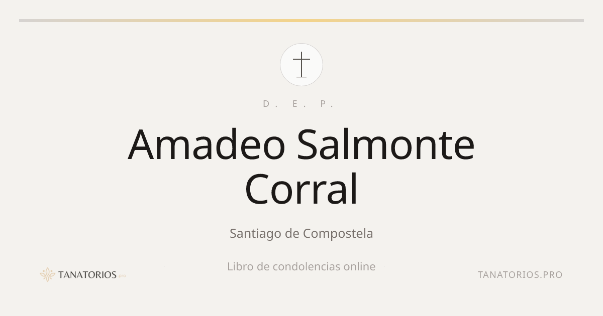 Memorial de Amadeo Salmonte Corral