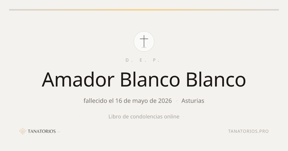 Memorial de Amador Blanco Blanco